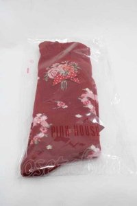 PINK HOUSE / リボンブーケ柄ソックス  赤 I-25-09-15-117-LO-ZA-HD-ZI