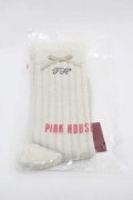 PINK HOUSE / ロゴリボンフリルソックス  白 I-25-09-15-118-LO-ZA-HD-ZI