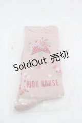 PINK HOUSE / リボンブーケ柄ソックス  ピンク I-25-09-15-120-LO-ZA-HD-ZI