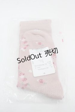 画像2: PINK HOUSE / リボンブーケ柄ソックス  ピンク I-25-09-15-120-LO-ZA-HD-ZI