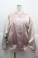 画像1: PINK HOUSE / 桜Teddy刺繍使いサテンブルゾン  ピンク I-25-09-15-015-LO-JA-HD-ZI (1)