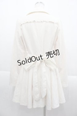 画像2: Lizmelo / 裏地ロゴプリントコート  アイボリー I-25-09-15-022-LO-CO-HD-ZI