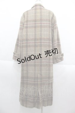 画像2: INGEBORG / チェックロングコート  ブラウンチェック I-25-09-15-026-LO-CO-HD-ZI