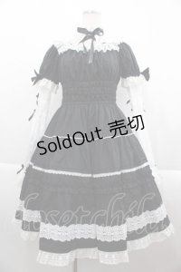 Angelic Pretty / Eternal Dollワンピース  黒Ｘ白 I-25-09-15-028-AP-OP-HD-ZI