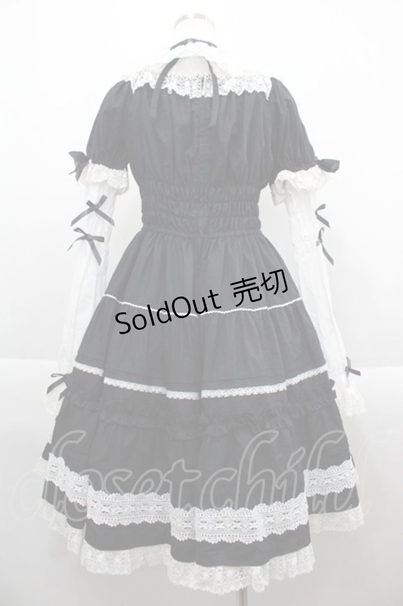 画像2: Angelic Pretty / Eternal Dollワンピース  黒Ｘ白 I-25-09-15-028-AP-OP-HD-ZI (2)