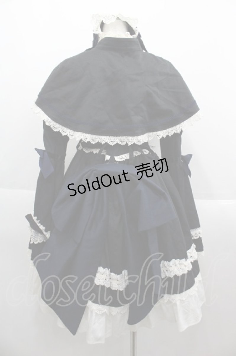 画像2: BABY,THE STARS SHINE BRIGHT / 劇場版マクロスフロンティア〜サヨナラノツバサ〜 コラボレーションワンピース　【完全受注商品】  黒Ｘ紺 I-25-09-15-039-BA-OP-HD-ZI (2)