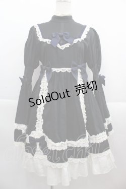 画像4: BABY,THE STARS SHINE BRIGHT / 劇場版マクロスフロンティア〜サヨナラノツバサ〜 コラボレーションワンピース　【完全受注商品】  黒Ｘ紺 I-25-09-15-039-BA-OP-HD-ZI