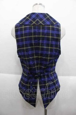 画像2: MIHO MATSUDA / チェックベスト M 青チェック I-25-09-18-045-GO-JA-HD-ZI