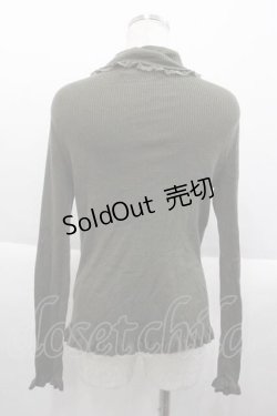 画像2: PINK HOUSE / ハイネックレースニットトップス  カーキ I-25-09-18-056-LO-TO-HD-ZI