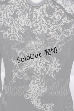 画像3: OZZ ANGELO / ラメボーダーハイネックトップス  黒Ｘシルバーラメ I-25-09-18-060-OO-TO-HD-ZI