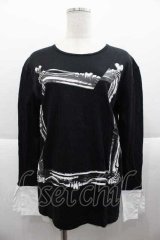 MILKBOY / フレームカットソー  黒Ｘ白 I-25-09-18-061-MB-TO-HD-ZI