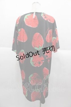 画像2: ACDC RAG / イチゴヒュージT  黒Ｘ赤 I-25-09-18-064-PU-TO-HD-ZI