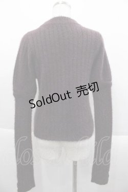 画像2: NOEMIE / チェーン付き4wayフェザー刺繍ニット M パープル I-25-09-18-069-LO-TO-HD-ZI