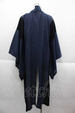 画像2: Qutie Frash / 着物袖カーディガン  青Ｘ黒 I-25-09-18-079-QU-TO-HD-ZI