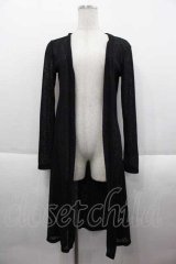 Rozen Kavalier / 後ろ羽根ストーンロングカーディガン  黒Ｘシルバー I-25-09-18-081-OO-TO-HD-ZI