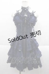 Ozz oneste /花鳥龍月ビスチェワンピース  ネイビー I-25-09-18-083-OO-OP-HD-ZI