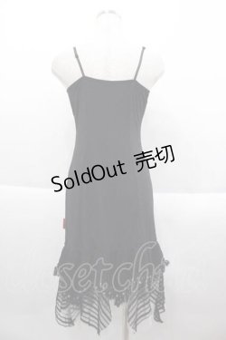 画像2: Ozz oneste / ドットシフォンフリルキャミワンピース  黒Ｘ白 I-25-09-18-084-OO-OP-HD-ZI