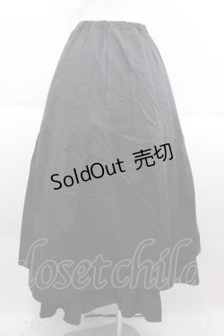 画像2: MIHO MATSUDA / 裾段ロングスカート  ブラック I-25-09-18-097-GO-SK-HD-ZI