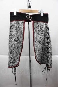 Qutie Frash / 2022-黒炎-ラップスカート  赤Ｘ白Ｘ黒 I-25-09-18-099-QU-JA-HD-ZI