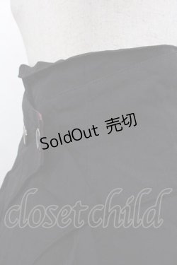 画像3: BPN / フロント2ボタン変形ドレープスカート M 黒 I-25-09-18-100-GO-SK-HD-ZI