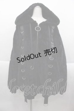 画像1: REFLEM / DカンPUレザーテープファーパーカー  ブラック I-25-09-18-011-PU-CO-HD-ZI