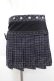 画像1: Ozz Croce / チェックプリーツ巻きスカート  黒Ｘ白 I-25-09-18-111-OO-SK-HD-ZI (1)