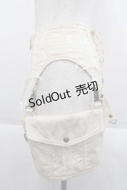 画像2: Ozz oneste / ポケットフラップコルセット風ベルト  アイボリー I-25-09-18-123-OO-ZA-HD-ZI