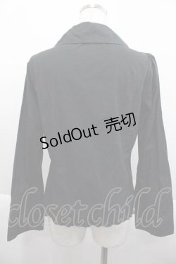 画像2: PEACE NOW / 裾フリルブラウス  黒 I-25-09-18-018-PU-BL-HD-ZI