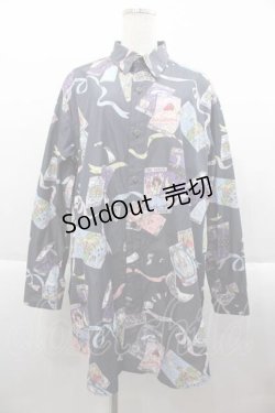 画像1: MILKBOY / タロット柄シャツ  グレー I-25-09-18-020-MB-BL-HD-ZI