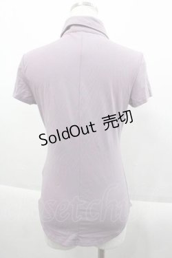 画像2: Ozz On / フリルスナップボタン半袖シャツ  ラベンダー I-25-09-18-023-OO-BL-HD-ZI