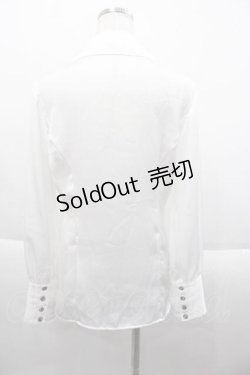 画像2: MIHO MATSUDA / サテンブラウス M 白 I-25-09-18-029-GO-BL-HD-ZI