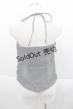 画像2: Ozz Croce / フロントZIPデニムビスチェ  グレーデニム I-25-09-18-030-OO-TO-HD-ZI