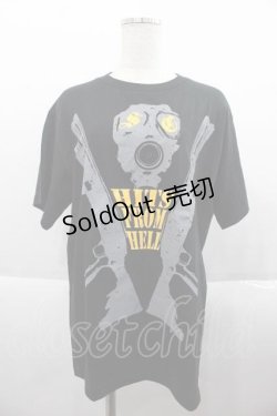 画像1: 【SALE】SUICIDE CORPSE / ガスマスクTシャツ  ブラック I-25-09-18-033-EL-TS-HD-ZT059