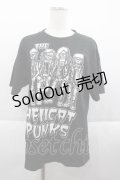 HELL CAT PUNKS / パンクスptTシャツ  ブラック I-25-09-18-034-PU-TS-HD-ZI