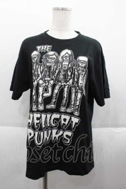 画像1: HELL CAT PUNKS / パンクスptTシャツ  ブラック I-25-09-18-034-PU-TS-HD-ZI