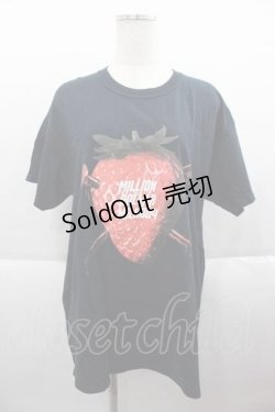 画像1: MILKBOY / 串刺しベリーTシャツ  黒 I-25-09-18-035-MB-TO-HD-ZI