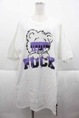 MILKBOY / とろけベアBIG TEE  白Ｘ黒Ｘ紫 I-25-09-18-036-MB-TO-HD-ZI
