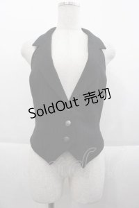 NO.S PROJECT / スタイリッシュベスト  黒 I-25-09-18-040-LO-TO-HD-ZI