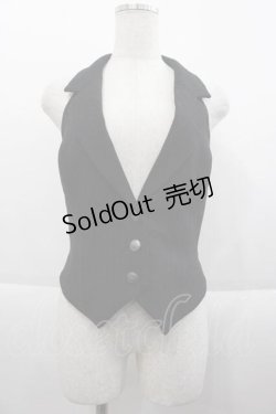 画像1: NO.S PROJECT / スタイリッシュベスト  黒 I-25-09-18-040-LO-TO-HD-ZI