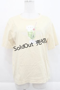 画像1: PINK HOUSE / クリームソーダプリントTシャツ 3(M)  I-25-09-21-031-LO-TS-HD-ZT1227K