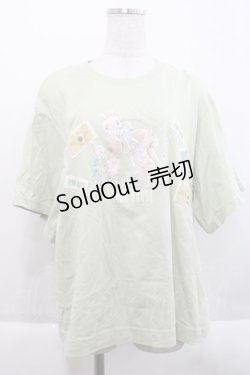 画像1: PINK HOUSE / ひつじプリントカットソー  ミント I-25-09-21-033-LO-TO-HD-ZT223