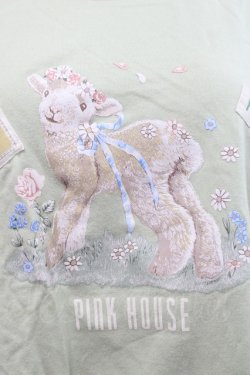 画像3: PINK HOUSE / ひつじプリントカットソー  ミント I-25-09-21-033-LO-TO-HD-ZI