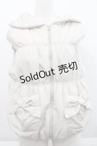 PINK HOUSE / サイドリボンポケットベスト  アイボリー I-25-09-21-037-LO-JA-HD-ZI