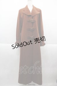 BETTY`S BLUE / フロント3連ベルトロングコート  ブラウン I-25-09-21-041-PU-OP-HD-ZI