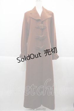 画像1: BETTY`S BLUE / フロント3連ベルトロングコート  ブラウン I-25-09-21-041-PU-OP-HD-ZI