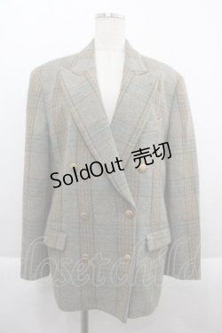 画像1: KANEKO ISAO / ダブルボタンジャケット  ブルーグレー I-25-09-21-042-EL-JA-HD-ZI