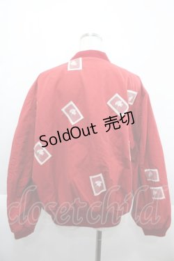 画像2: PINK HOUSE / カーネーションワッペンブルゾン  レッド I-25-09-21-046-LO-CO-HD-ZI
