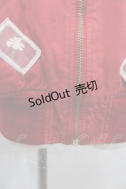 画像4: PINK HOUSE / カーネーションワッペンブルゾン  レッド I-25-09-21-046-LO-CO-HD-ZI