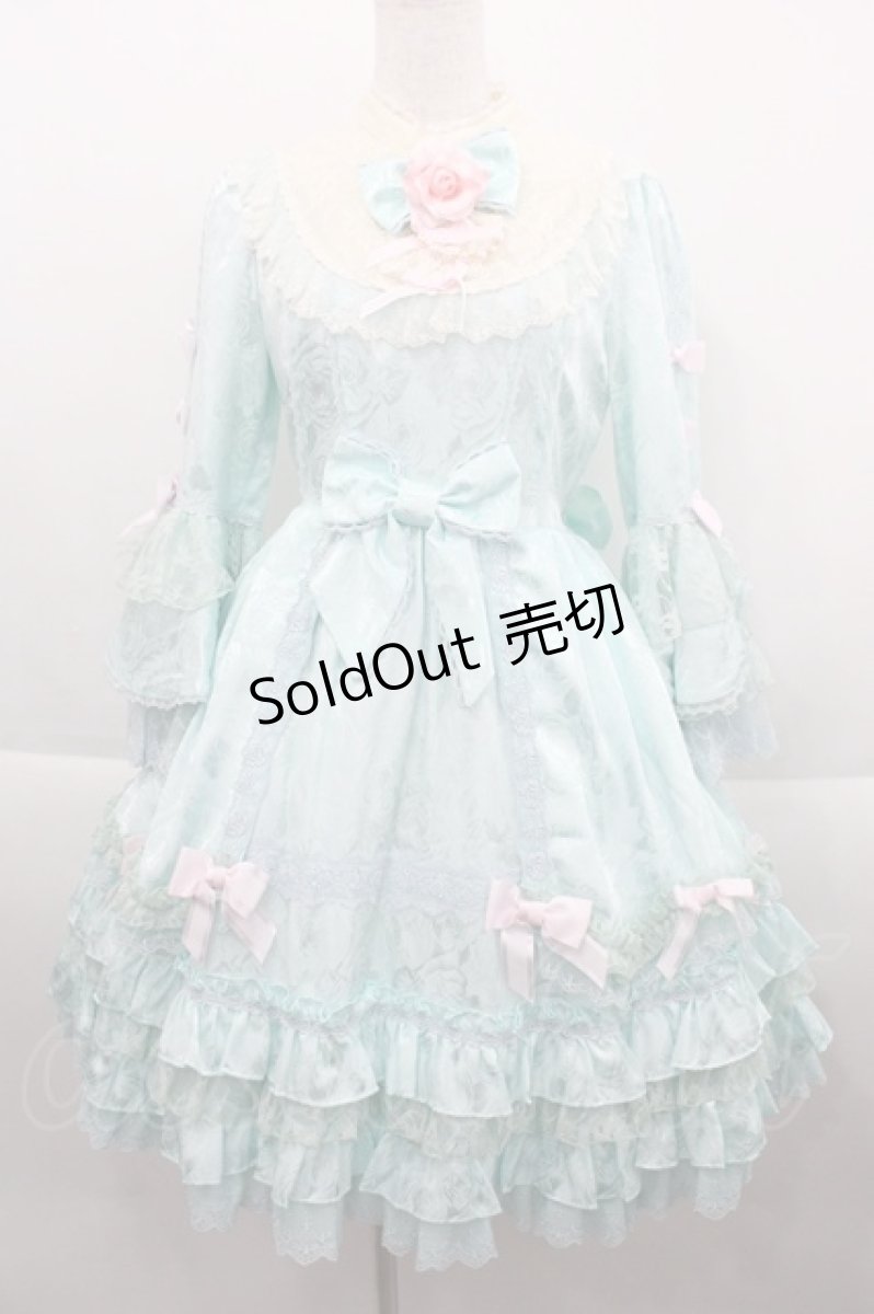 画像1: Angelic Pretty / バラのお嬢様Dress  ミント I-25-09-21-050-AP-OP-HD-ZI (1)