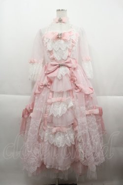 画像1: BABY,THE STARS SHINE BRIGHT / Lady Lacy Plumeria  あなたの幸せを願う花束 柄ドレスセット  ピンク I-25-09-21-051-BA-OP-HD-ZI